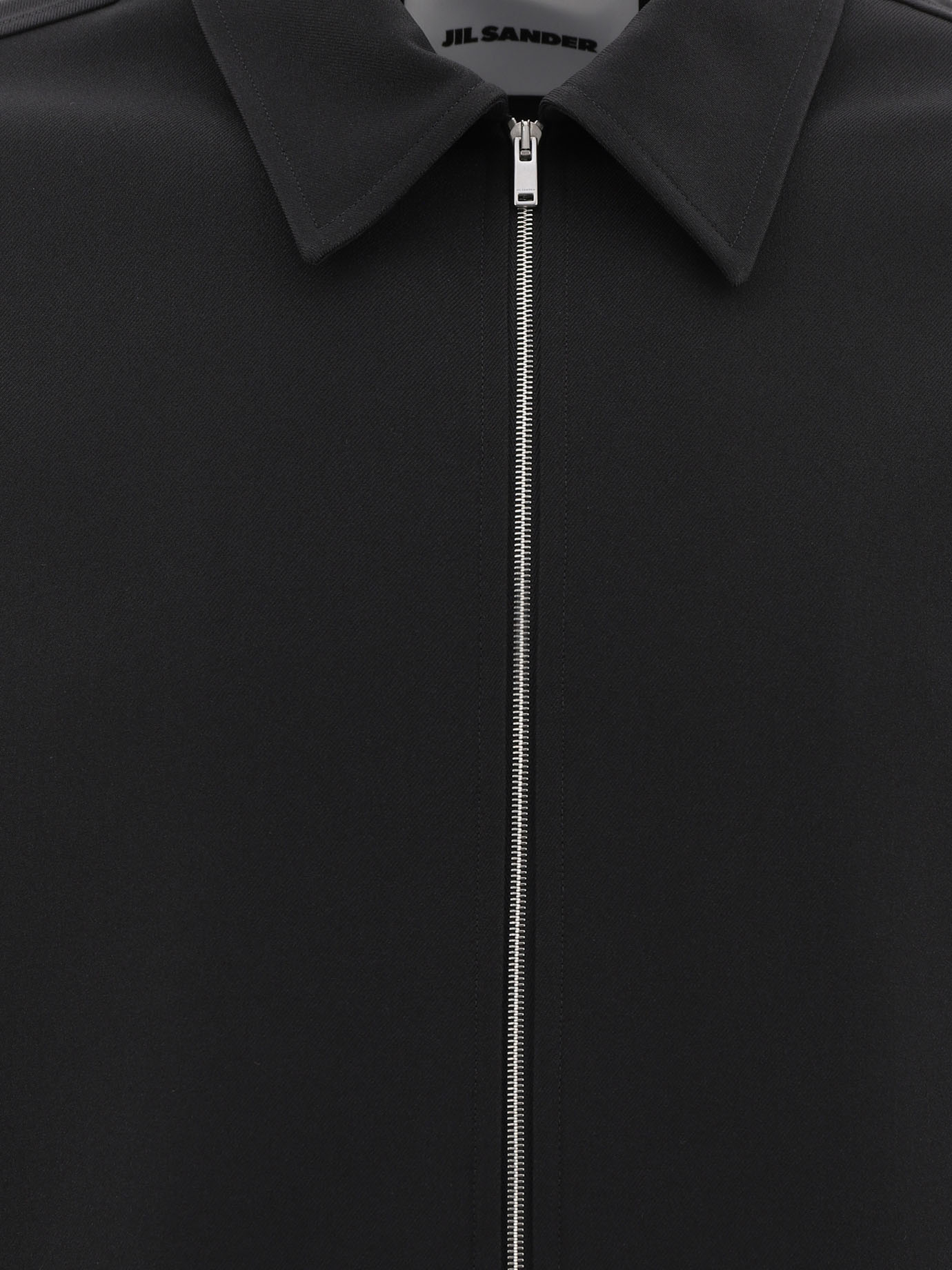 JIL SANDER Black   Shirt in polyester gabardine